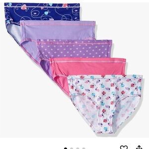 Hanes Ultimate Girls Underwear, Cotton Stretch Panties, Bikinis & Hipsters. 5-P